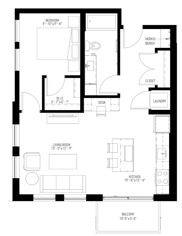 The Belafonte - floor plan image